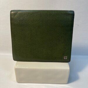Givenchy  Olive Green Men's Bifold Wallet with Coin Compartment - Preowned